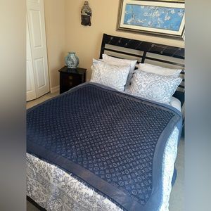 COPY - Navy Blue Louis Vuitton Monogram scarf